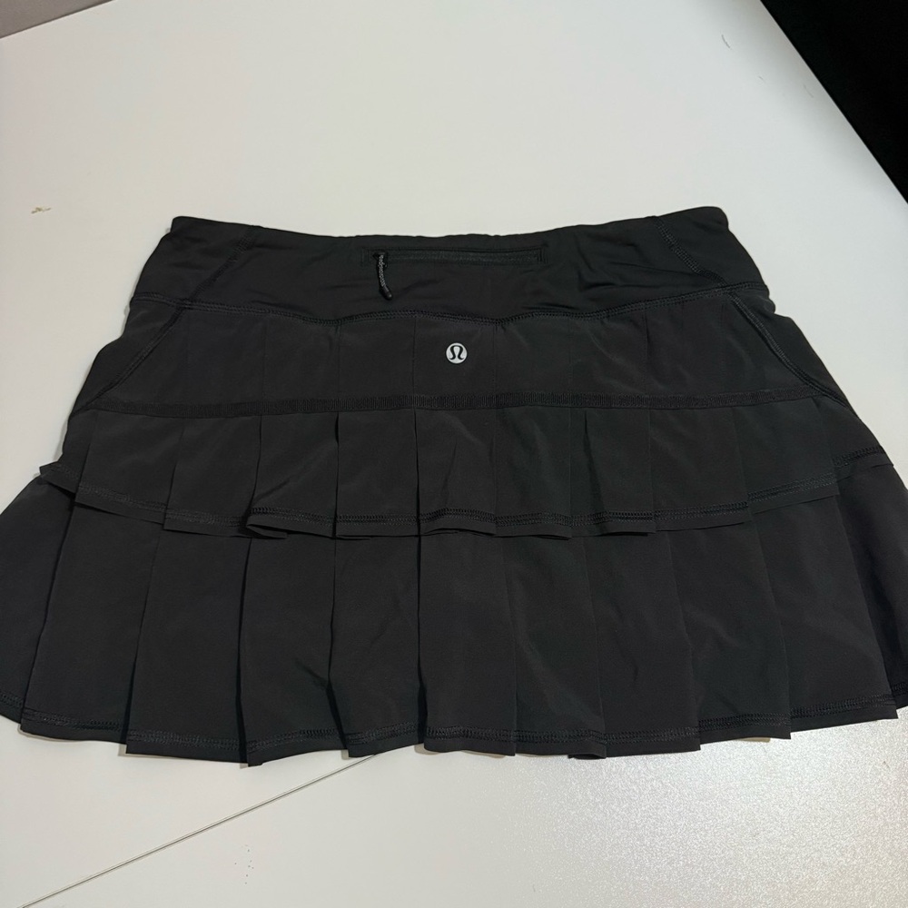 lululemon athletica Black Pleated Tennis Skirt